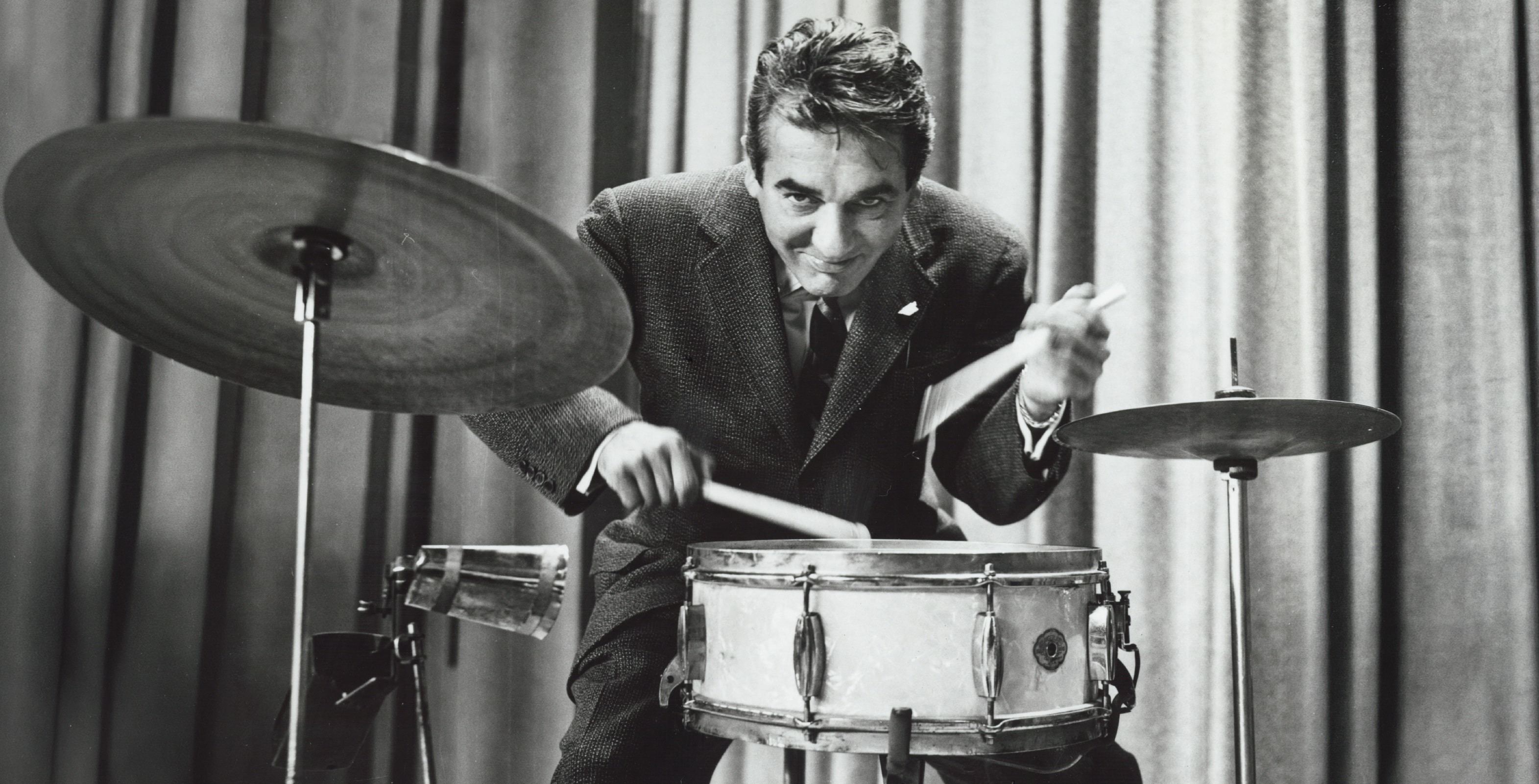 Gene Krupa playing Slingerland Snare Drum