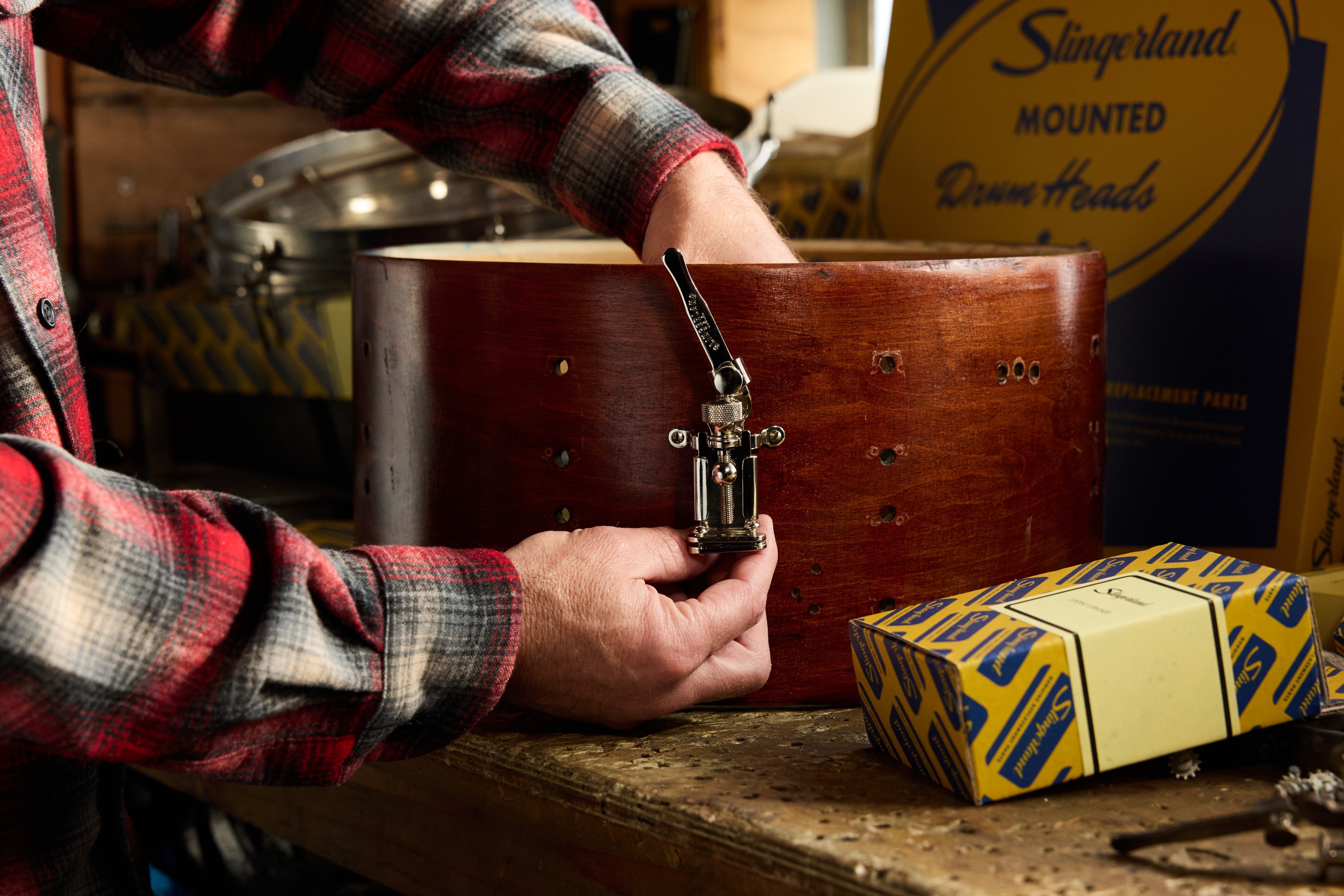 Slingerland 3P Throw-Off with Short Handle