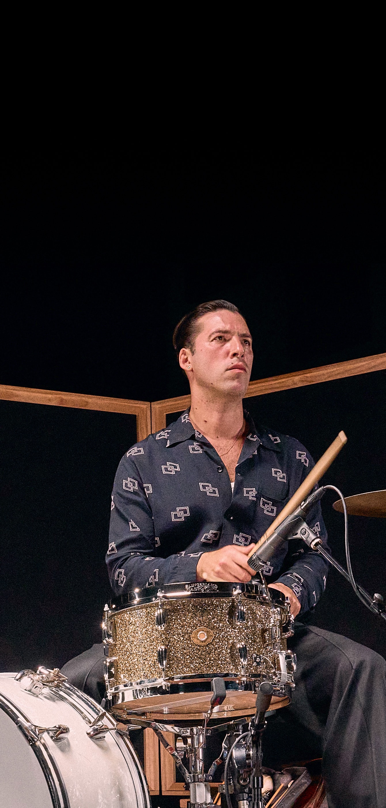 Radio King Snare Drums Gold Glass Wrap